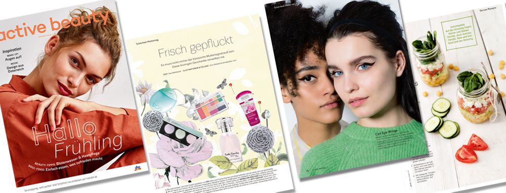 Schönheit, Gesundheit und Ernährung das dm active beauty Magazin